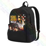 Michael Jackson Reprint Large Capacity Backpack