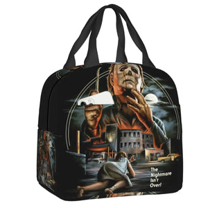 Michael Myers Halloween Horror Movie Lunch Box Leakproof Cooler Insulated Bag