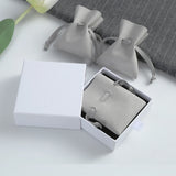 Microfiber Velvet Small Jewelry Gift Bags 7x8cm Drawstring Organizer Pouches