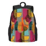 Mid Century Kaleidoscope Backpack Men's Waterproof Rucksack Bag