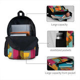 Mid Century Kaleidoscope Backpack Men's Waterproof Rucksack Bag