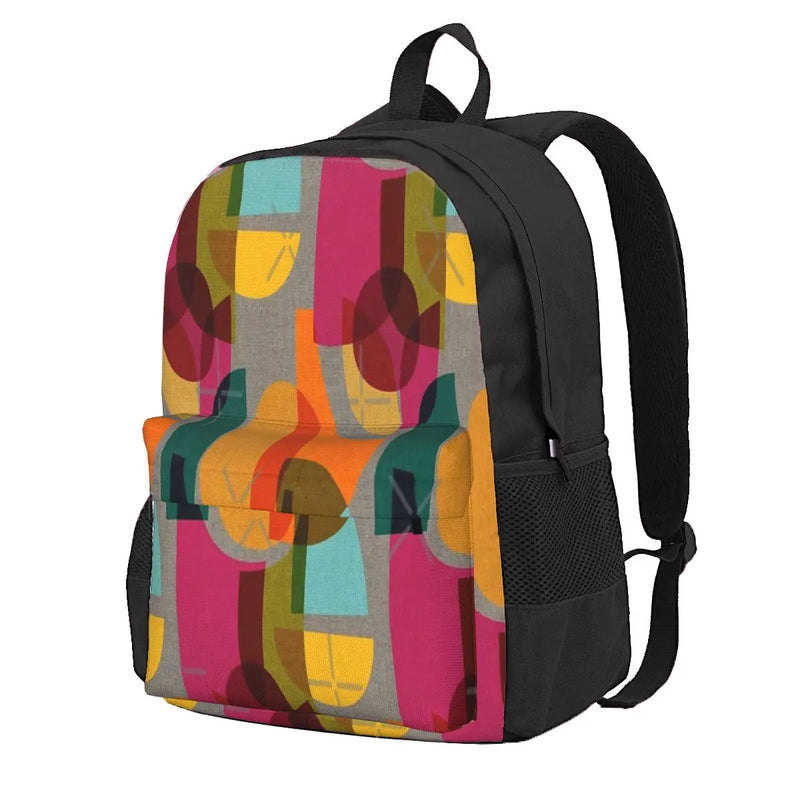 Mid Century Kaleidoscope Backpack Men's Waterproof Rucksack Bag