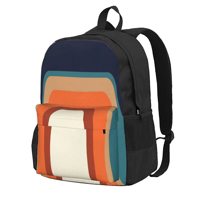 70s Orange Backpack for Men and Women