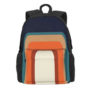 70s Orange Backpack for Men and Women