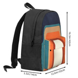 70s Orange Backpack for Men and Women