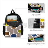 Mid Century Modern Pattern Outdoor Hiking Backpack