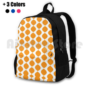 Mid Century Modern Retro 60S Waves Pattern Backpack