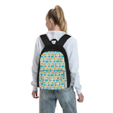 Modern Geometric Backpacks Textured Design School Travel Bags Eco Friendly