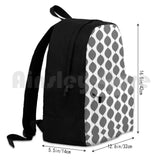 Midcentury Modern 60S Waves Pattern Outdoor Backpack