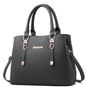 Soft Leather Shoulder Bag for Middle-Aged Women