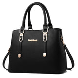 Soft Leather Shoulder Bag for Middle-Aged Women