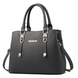 Soft Leather Shoulder Bag for Middle-Aged Women