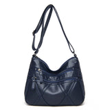 Elderly Mother Leather Shoulder Bag Large Capacity Handbag