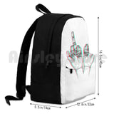 Middle Fingers Outdoor Hiking Backpack Waterproof Camping Travel