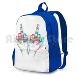 Middle Fingers Outdoor Hiking Backpack Waterproof Camping Travel