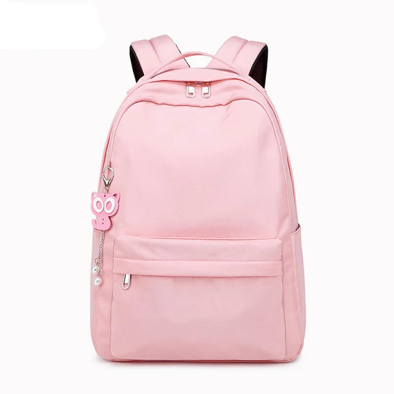 Middle School Student Female Solid Knapsack Backpack