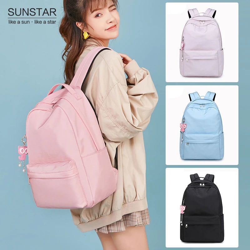 Middle School Student Female Solid Knapsack Backpack