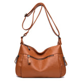 Soft Leather Mother Bag Backpack for Elderly Women