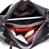 Soft Leather Mother Bag Backpack for Elderly Women