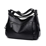 Soft Leather Mother Bag Backpack for Elderly Women