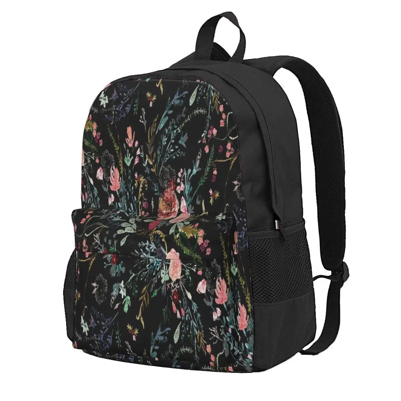 Midnight Floral 3 Backpacks Men's Backpacks Bags For Women Retro Kids