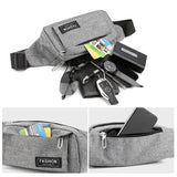 Mihaivin Men Fanny Pack Chest Bag Outdoor Sports Waist Belt Bag