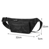 Men Waist Bag Chest Fanny Pack Waterproof Outdoor Crossbody Bags