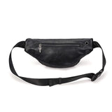 Mihaivin Punk Rivet Men's Waist Pack Pu Leather Chest Bag