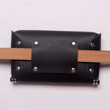 Mihaivin Rivet Waist Belt Pack PU Leather Women Bags