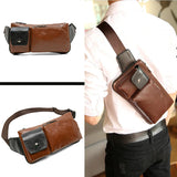 Leather Chest Bag Rivet Waist Crossbody Bag