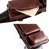 Leather Chest Bag Rivet Waist Crossbody Bag