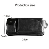 Leather Chest Bag Rivet Waist Crossbody Bag