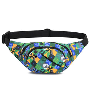 Colorful Waterproof Fanny Pack Teenager Outdoor Sport Waist Bag