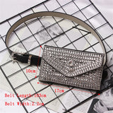 Detachable Fur Fanny Pack Women Waist Bag Belt Bag