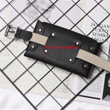 Detachable Fur Fanny Pack Women Waist Bag Belt Bag