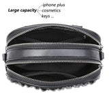 Women Waist Bag Pleated Round Belt Bag Chain Shoulder Bags Female