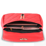 Women Leather Waist Bag Plaid Belt Fanny Pack