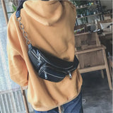 Unisex Waist Belt Bags Circular Chest Pack Bag Casual Women Shoulder Bags Men Tr