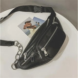 Unisex Waist Belt Bags Circular Chest Pack Bag Casual Women Shoulder Bags Men Tr