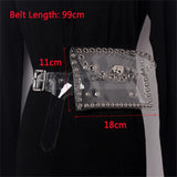 Women Laser Waist Bag Waterproof PVC Belt Bag Retro Transparent