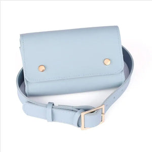Women Waist Bag PU Leather Waist Pack For Female Girl Travel Belt Bag
