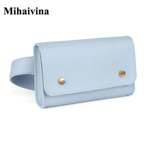 Women Waist Bag PU Leather Waist Pack For Female Girl Travel Belt Bag