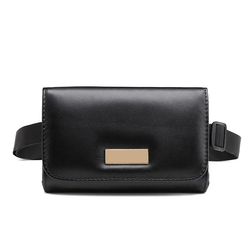 Women's Waterproof Leather Belt Bag Waist Pack