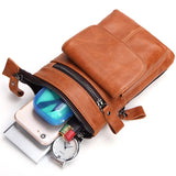 Leather Waist Packs Fanny Pack Belt Bag Men's Shoulder Bags