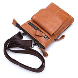 Leather Waist Packs Fanny Pack Belt Bag Men's Shoulder Bags