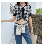 Women's Leather Fanny Pack Waist Belt Bag Phone Bag