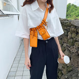 Women's Leather Fanny Pack Waist Belt Bag Phone Bag