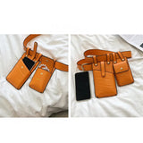 Women's Leather Fanny Pack Waist Belt Bag Phone Bag