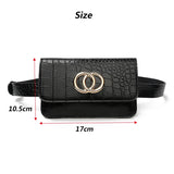 Women Leather Waist Bag Fanny Pack Shoulder Pocket Hip Pack