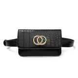 Women Leather Waist Bag Fanny Pack Shoulder Pocket Hip Pack